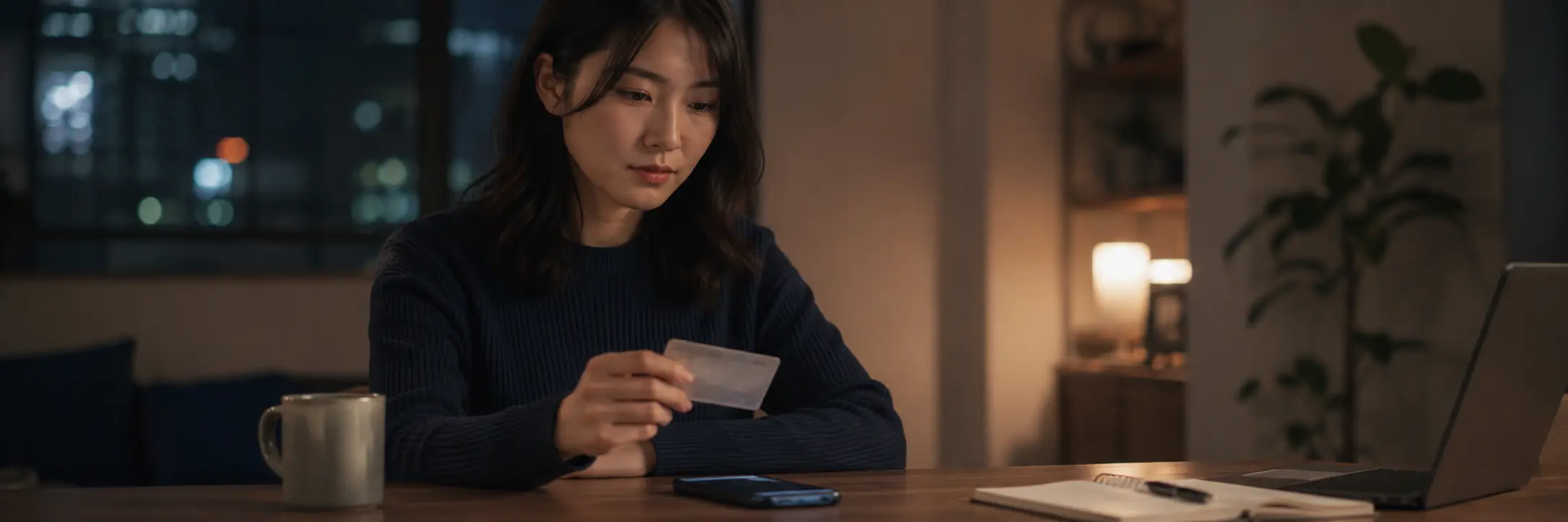 無料アプリ利用時の法的リスクを確認する日本人女性のイメージ
